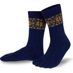 Knitido Merino & Cashmere Snowflakes Navy / gold