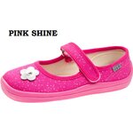 Beda Barefoot kinders canvas ballerina Pink Shine