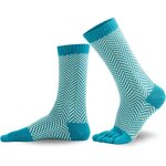 Knitido SILL wool & Cotton Crew Turquoise / Light green