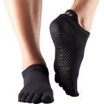 ToeSox Full Toe Low Rise Grip Socks Zwart