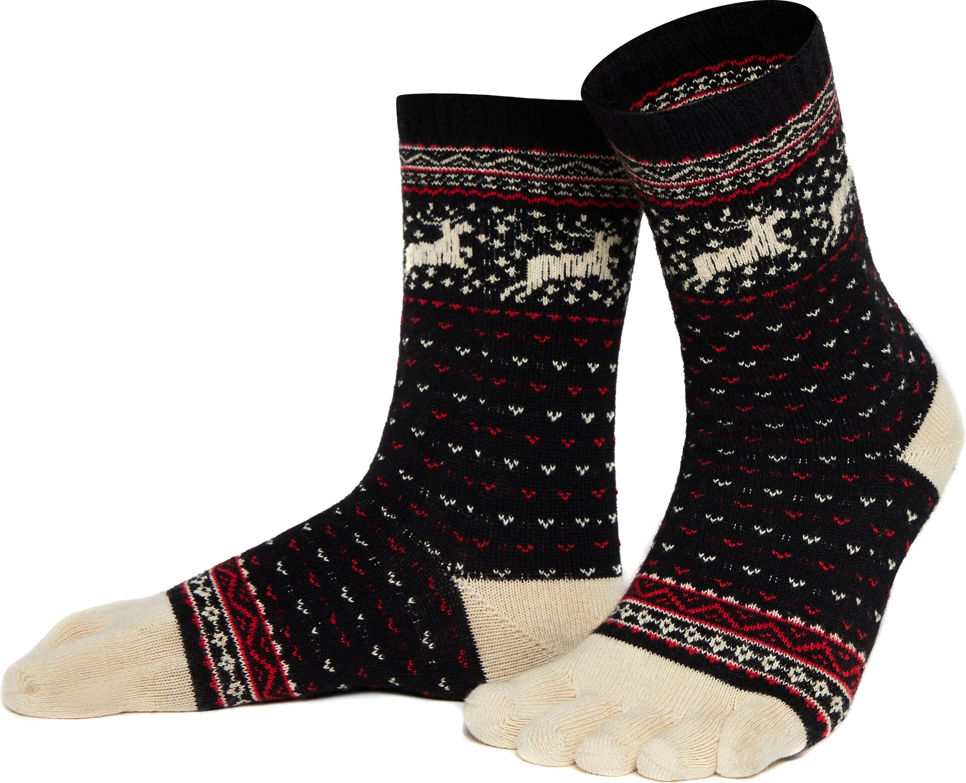 Knitido Hossa Katoen & wollen Zwart / beige