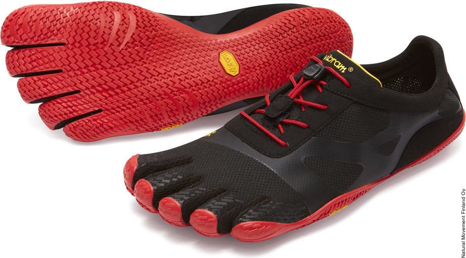 Vibram FiveFingers KSO EVO de hombres Negro / rojo