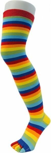 TOETOE Over-Knee Stripy Rainbow