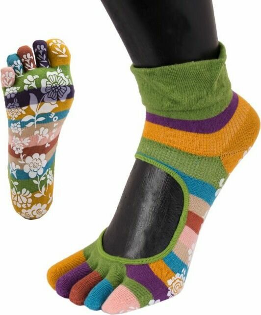 TOETOE Anti-Slip Serene Groen Gestreept