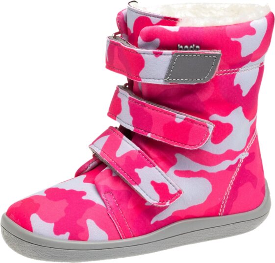 Beda Barefoot 儿童 winter boots 粉色