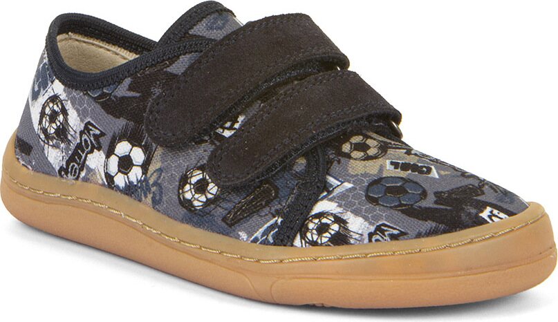 Froddo Barefoot laste Tennised, Mustriline Jalgpall (grey/blue)