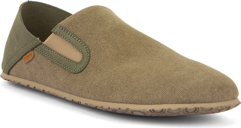Froddo Barefoot canvas pantofole da interni Oliva