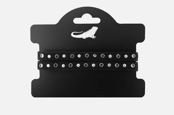 Leguano Dazzling браслеты for the Jara сандалии Черный/rhinestones