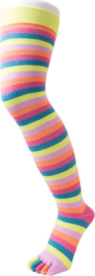TOETOE Over-Knee Stripy Flamingo