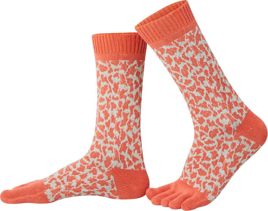 Knitido Trailer Garden Leopard Orange & Ljusgrön