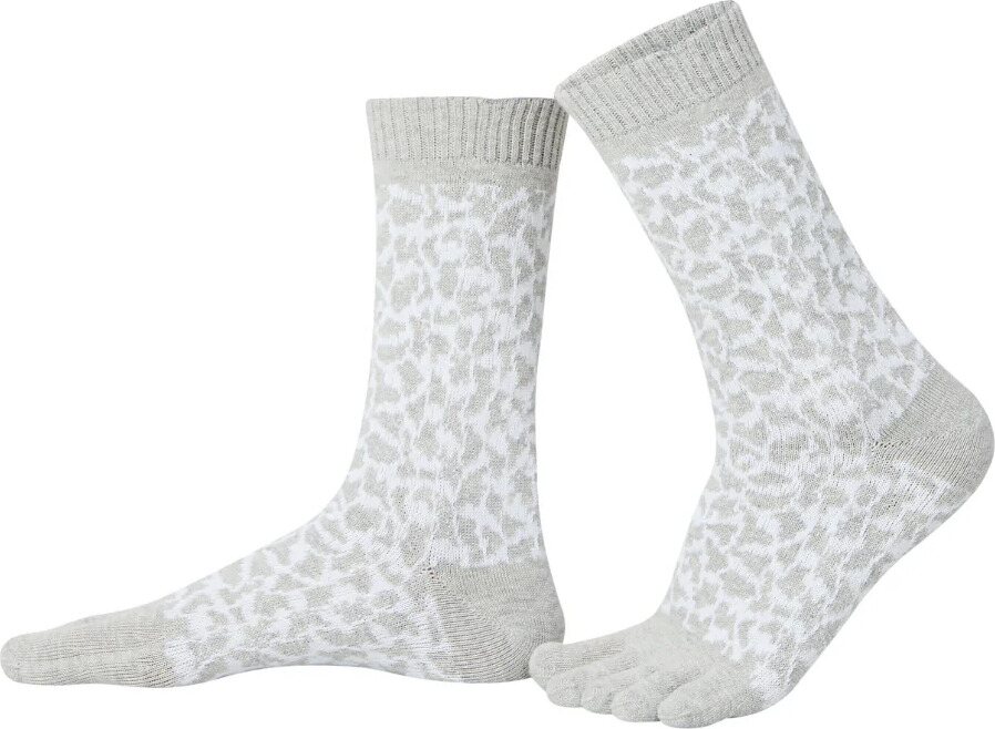 Knitido Trailer Garden Leopard Ljusgrå & vit