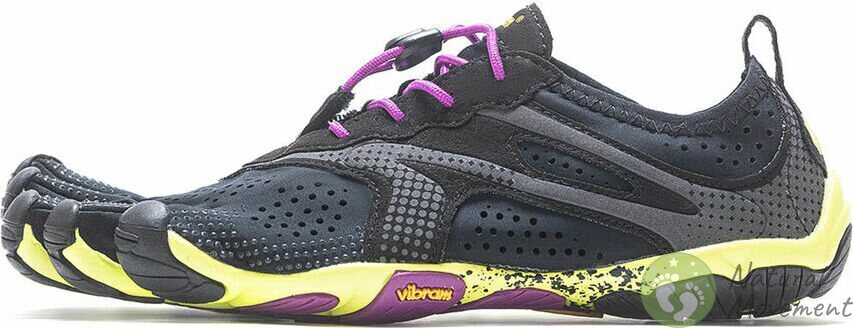 Vibram FiveFingers V-RUN naisten Musta/keltainen/violetti
