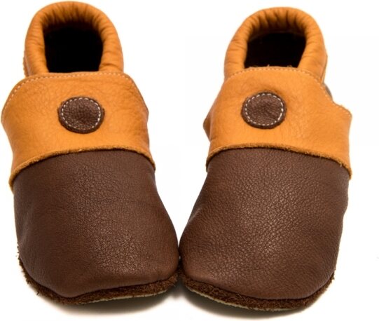 ZeaZoo KIWI Dots with suede sole Pruun-oranž