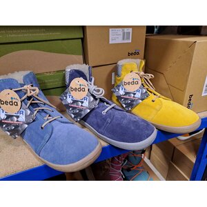 Beda Barefoot winterschoenen, met veters
